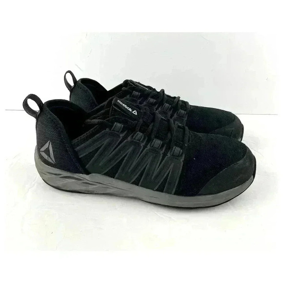 Reebok Astroride Athletic Steel Toe Work Shoes Black SZ 9.5 M Women's - Picture 10 of 10